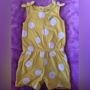 Carter 18M Yellow with white dots